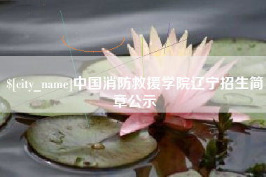 湖南中国消防救援学院辽宁招生简章公示
