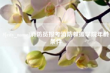 湖南消防员报考消防救援学院年龄条件