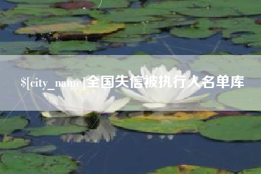 湖南全国失信被执行人名单库