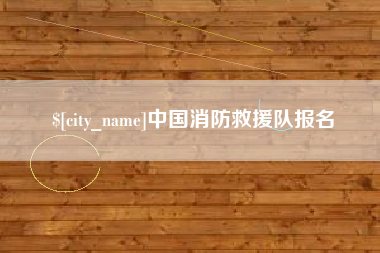 湖南中国消防救援队报名
