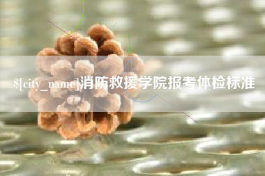 湖南消防救援学院报考体检标准