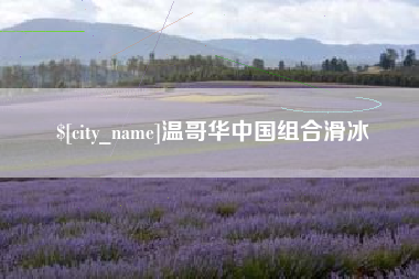 湖南温哥华中国组合滑冰