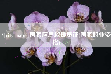 湖南国家应急救援员证(国家职业资格)