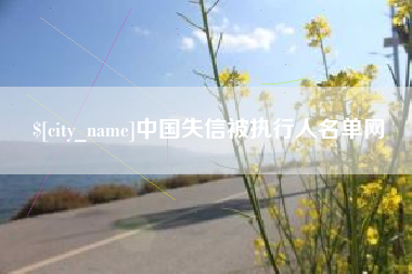 湖南中国失信被执行人名单网