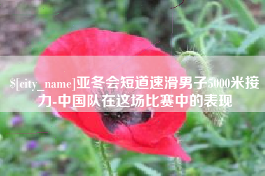 湖南亚冬会短道速滑男子5000米接力-中国队在这场比赛中的表现
