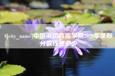 湖南中国消防救援学院2020年录取分数线是多少