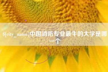 湖南中国消防专业最牛的大学是哪一个