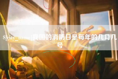 湖南我国的消防日是每年的几月几号