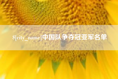 湖南中国队争夺冠亚军名单