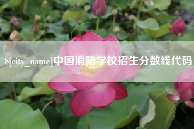 湖南中国消防学校招生分数线代码