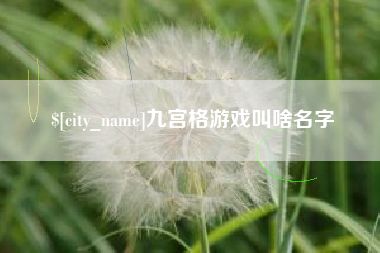 湖南九宫格游戏叫啥名字