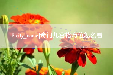 湖南奇门九宫格方位怎么看