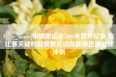 湖南中国奥运会5000米世界纪录-在比赛关键时刻需要运动员能够迅速加速冲刺