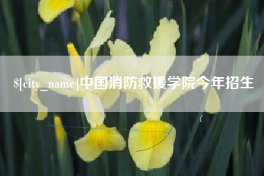 湖南中国消防救援学院今年招生