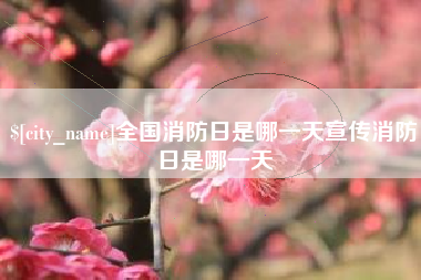 湖南全国消防日是哪一天宣传消防日是哪一天