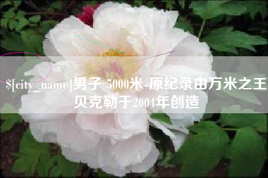 湖南男子 5000米-原纪录由万米之王贝克勒于2004年创造