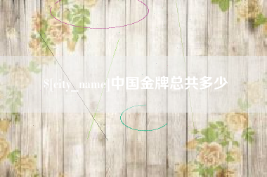 湖南中国金牌总共多少