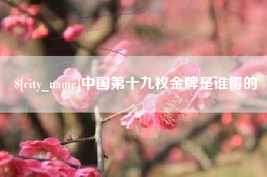湖南中国第十九枚金牌是谁得的