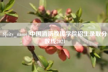 湖南中国消防救援学院招生录取分数线2021