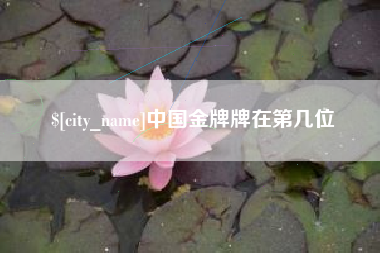 湖南中国金牌牌在第几位