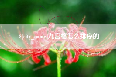 湖南九宫格怎么排序的