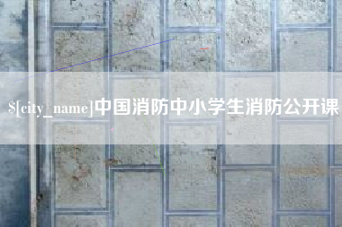 湖南中国消防中小学生消防公开课