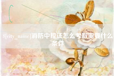 湖南消防中控证怎么考取需要什么条件