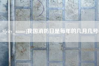 湖南我国消防日是每年的几月几号