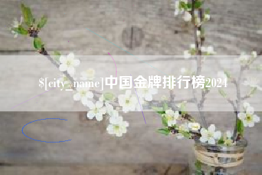 湖南中国金牌排行榜2024