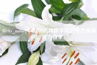 湖南中国消防救援学院对考生身高、视力要求