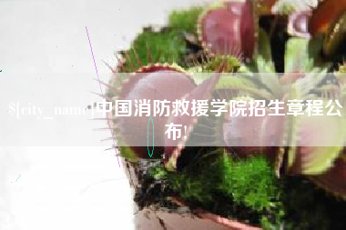 湖南中国消防救援学院招生章程公布!